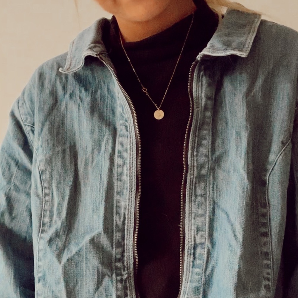 vintage denim jacket medium wash